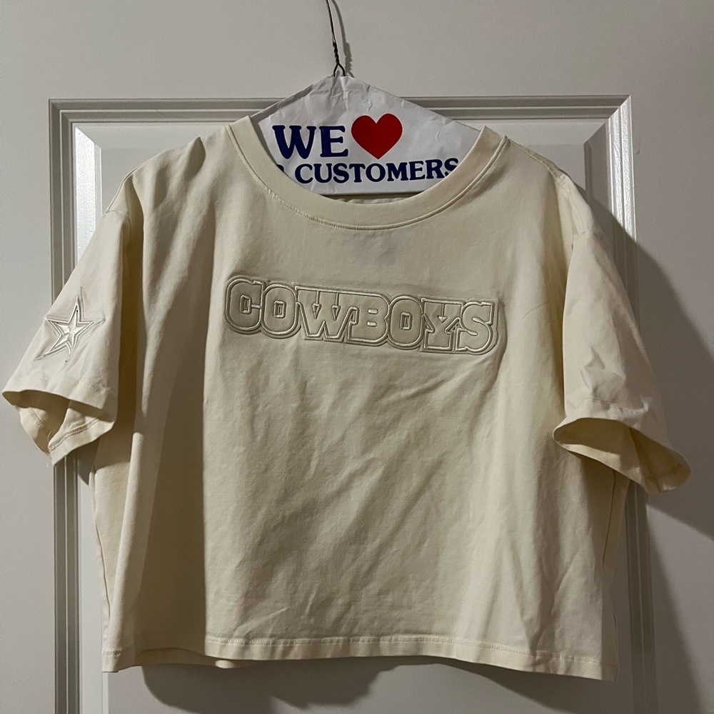 Dallas Cowboys - Women’s Crop Top - Neutral - Worn Once - Medium